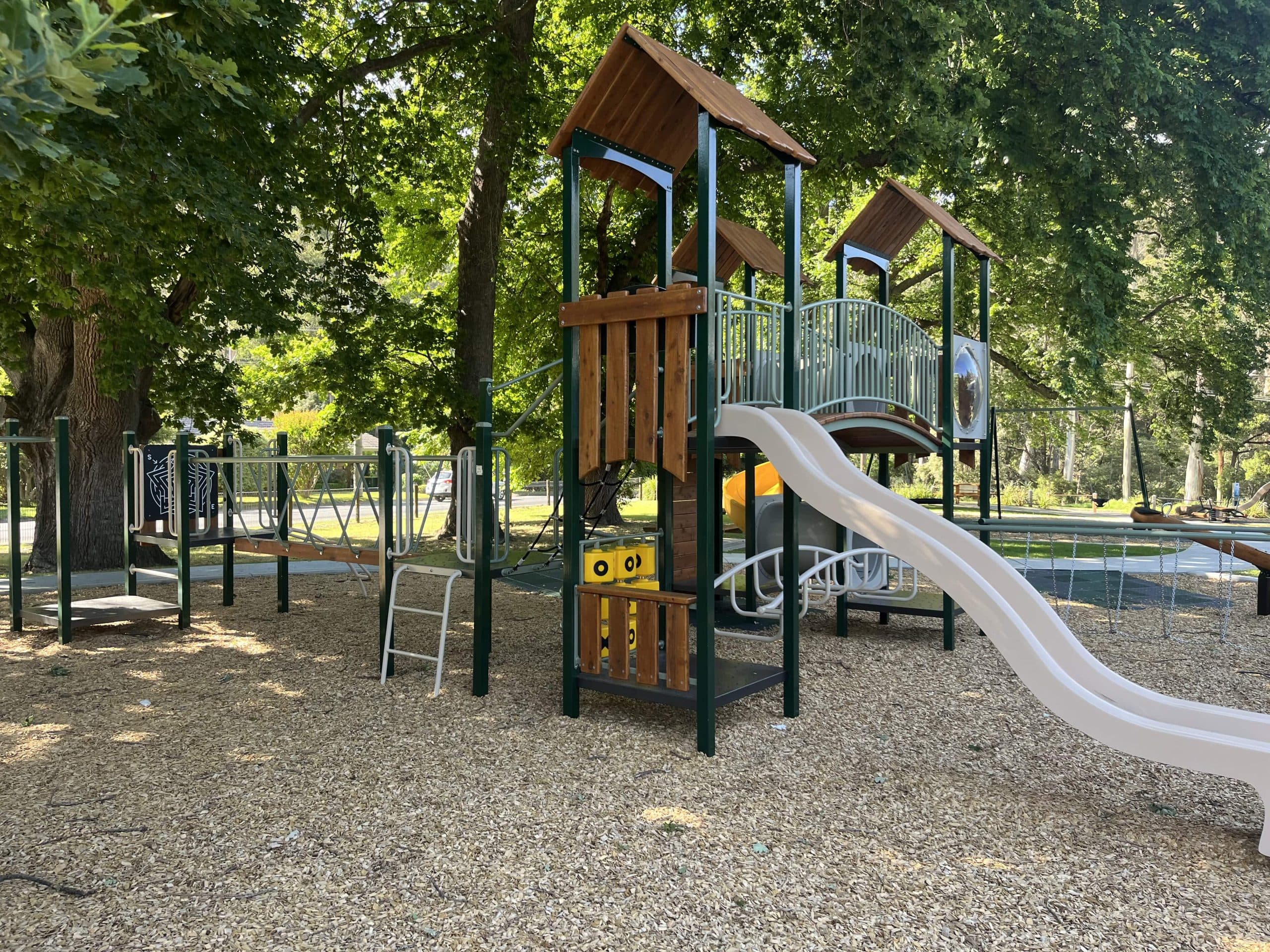 Children's playground with slide