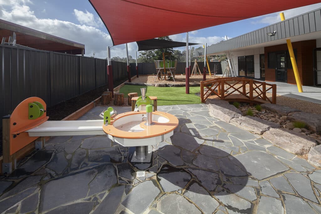 Outdoor water play area