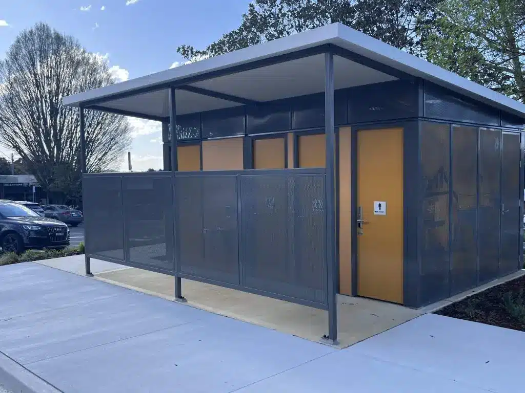 Modern public restrooms facility